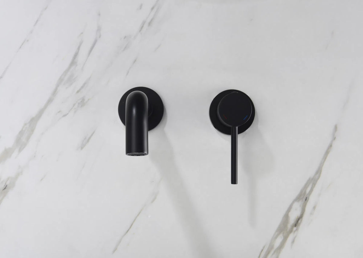 Wall Mounted Bathroom Sink Faucet, Single Handle with Pop-Up Drain – image 11