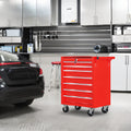 Tool Cart 7-Drawer Rolling Mechanic Cabinet with Top Storage Rack
