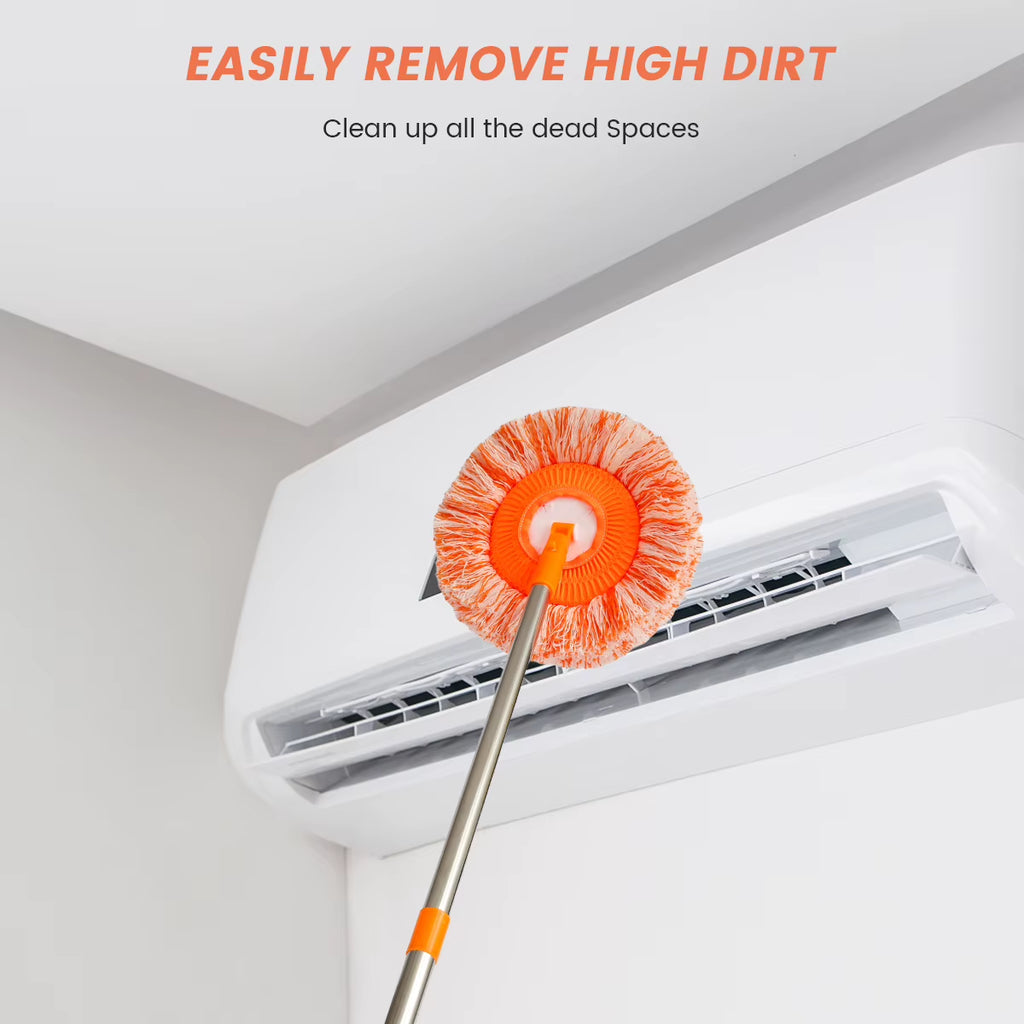 Microfiber Dust Mop Set – 360° Round Mop with 4 Pads – image 6