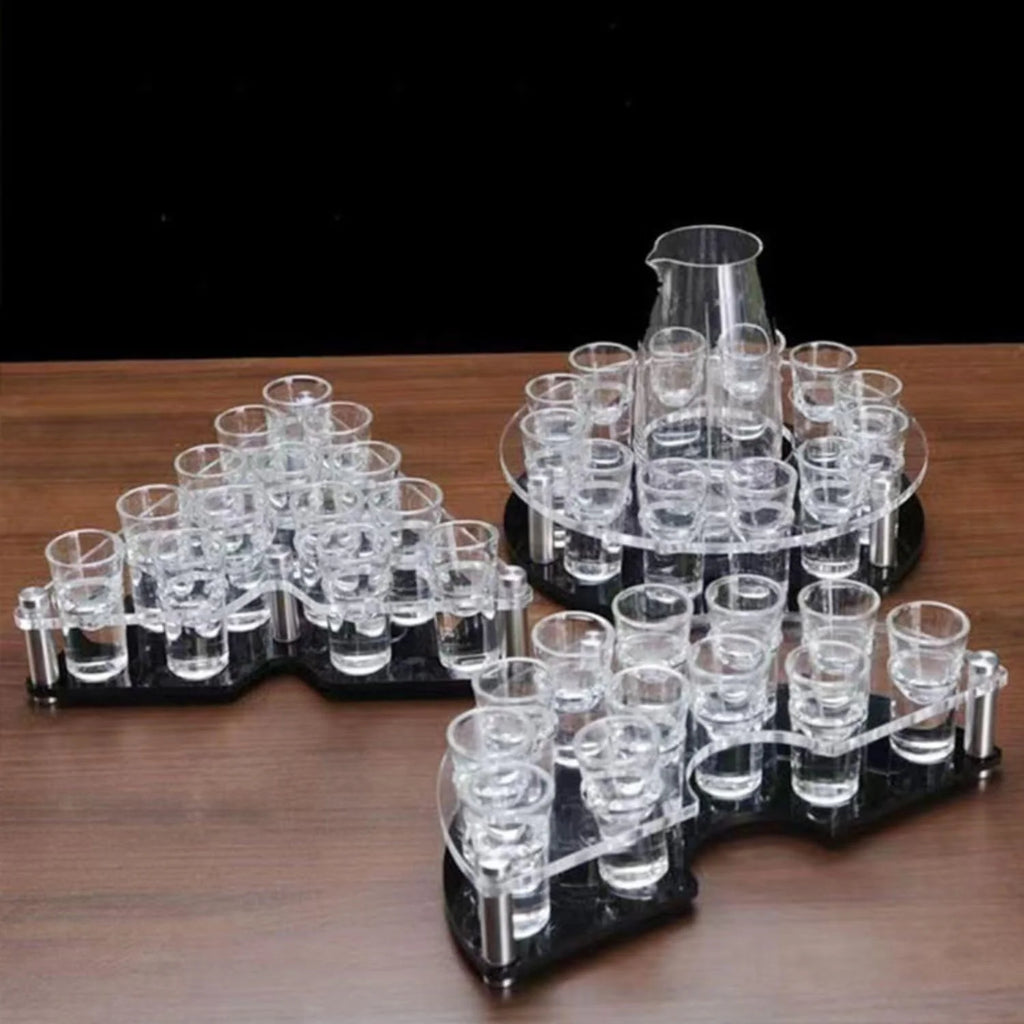 Shot Glass Holder - Acrylic Serving Tray and Display Rack – image 2