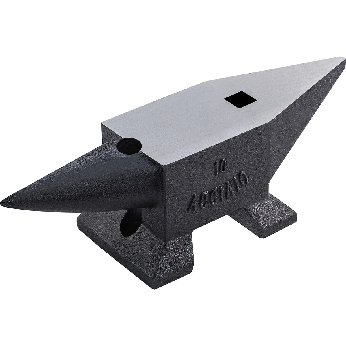 Cast Iron Anvil 22 lb, Single Horn Blacksmith Anvil with Stable Base – image 9