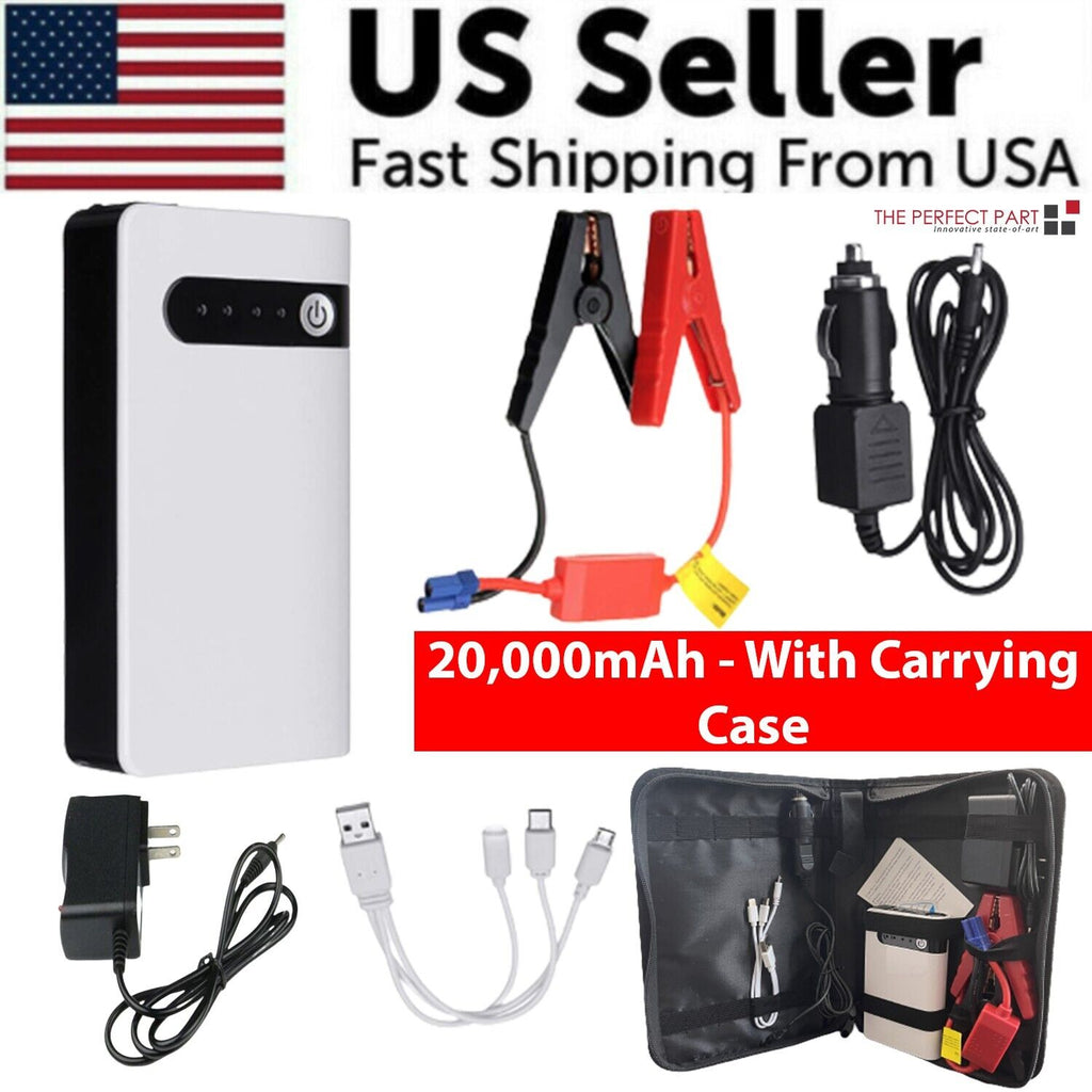 Car Jump Starter – 400A Peak, 20000mAh Power Bank with LED Light