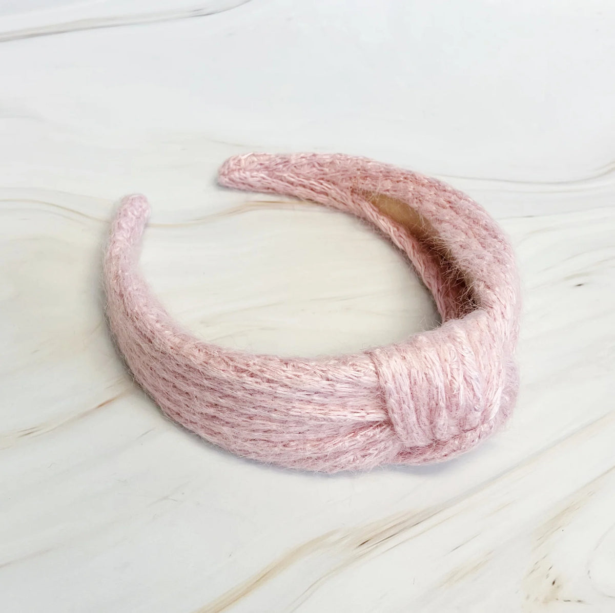 Knit Headband – Cable Knit Knotted Hair Band – image 3