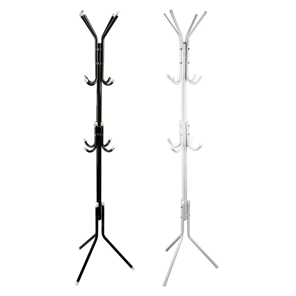 Standing Coat Rack, 8-Hook Metal Hat and Bag Tree, 3 Tiers – image 10