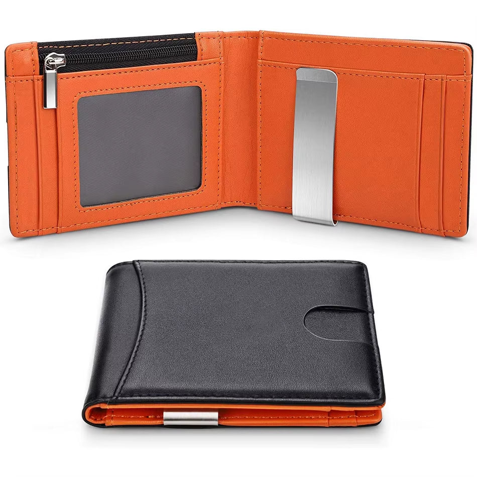 RFID Card Holder Wallet Carbon Fiber Look Slim Minimalist – image 10
