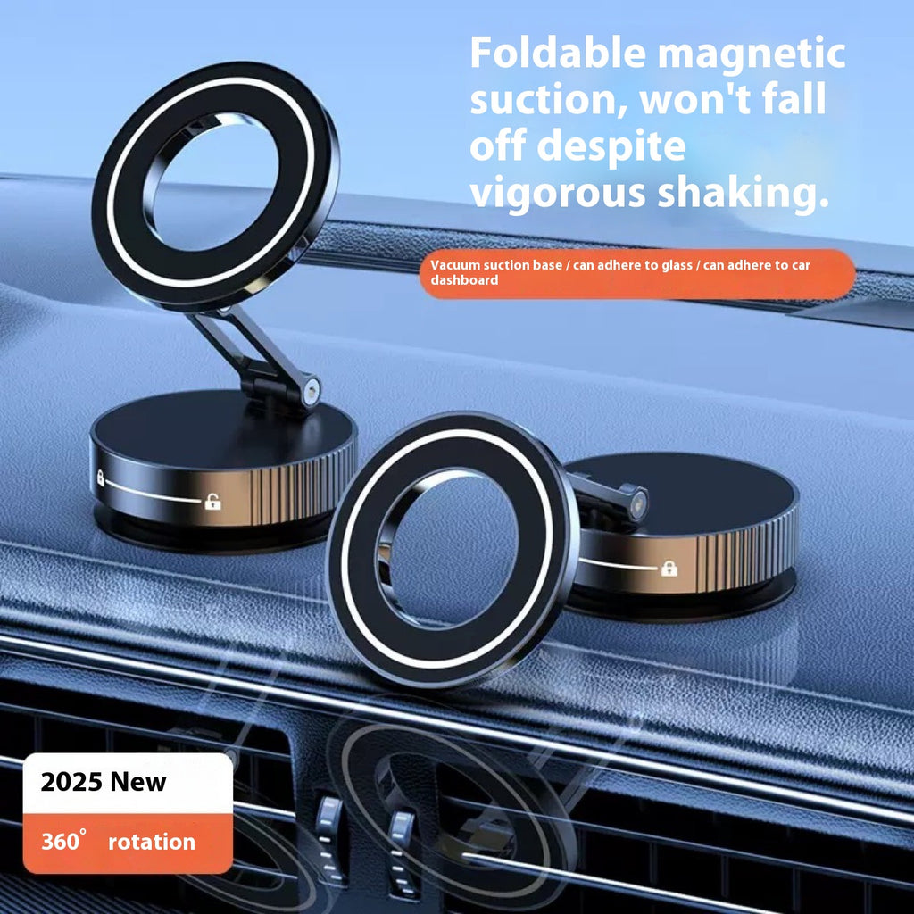 Magnetic Car Phone Holder with Folding Ring Bracket – image 2