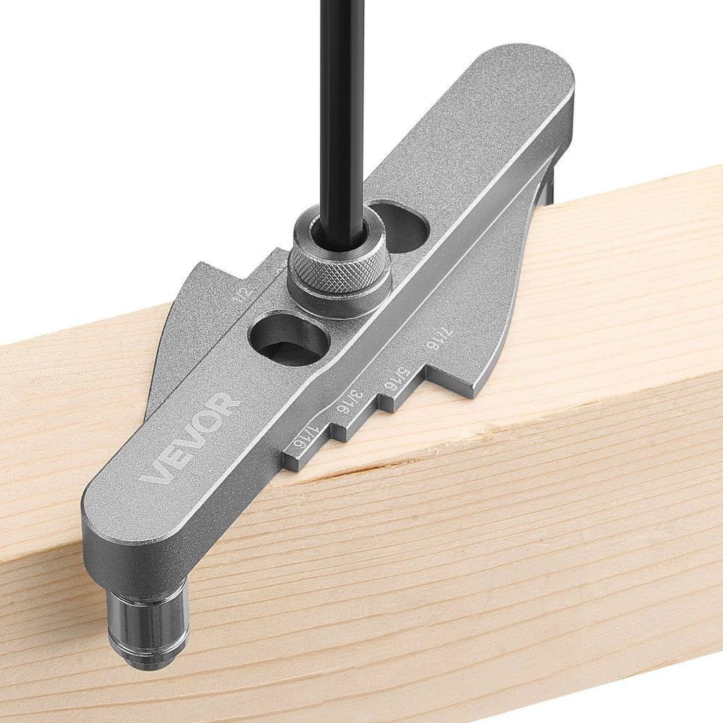 Self-Centering Doweling Jig Kit, 1/4, 5/16, 3/8 in Drill Guide