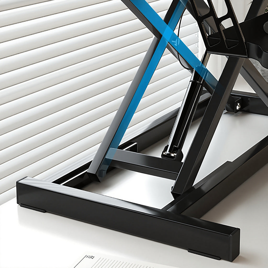 32 in Standing Desk Converter with Keyboard Tray, Height Adjustable – image 6