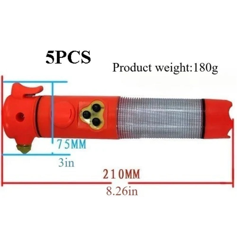 Car Safety Hammer with Seat Belt Cutter and LED Flashlight – image 8