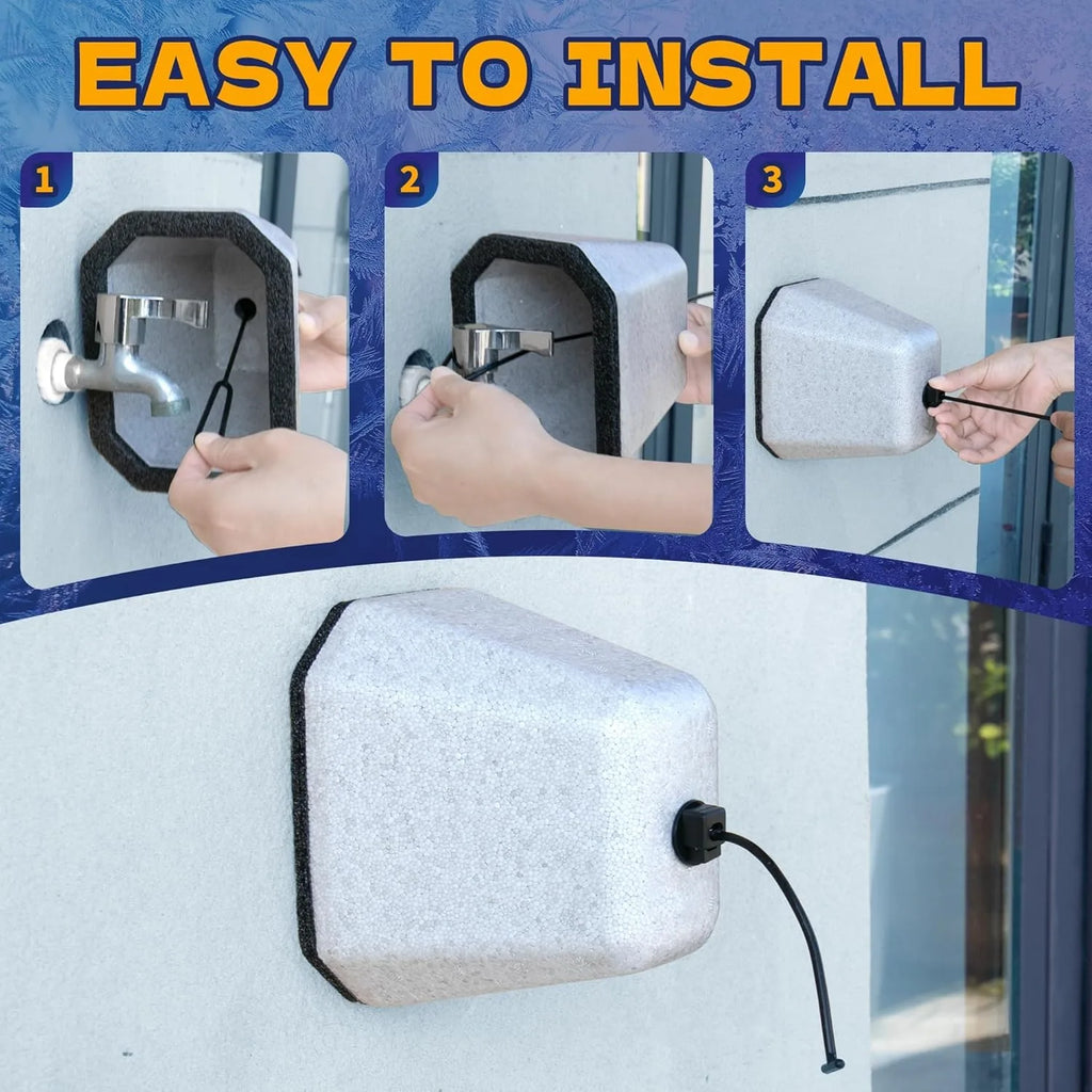 Outdoor Faucet Covers 2-Pack - Insulated Winter Spigot Protectors – image 4