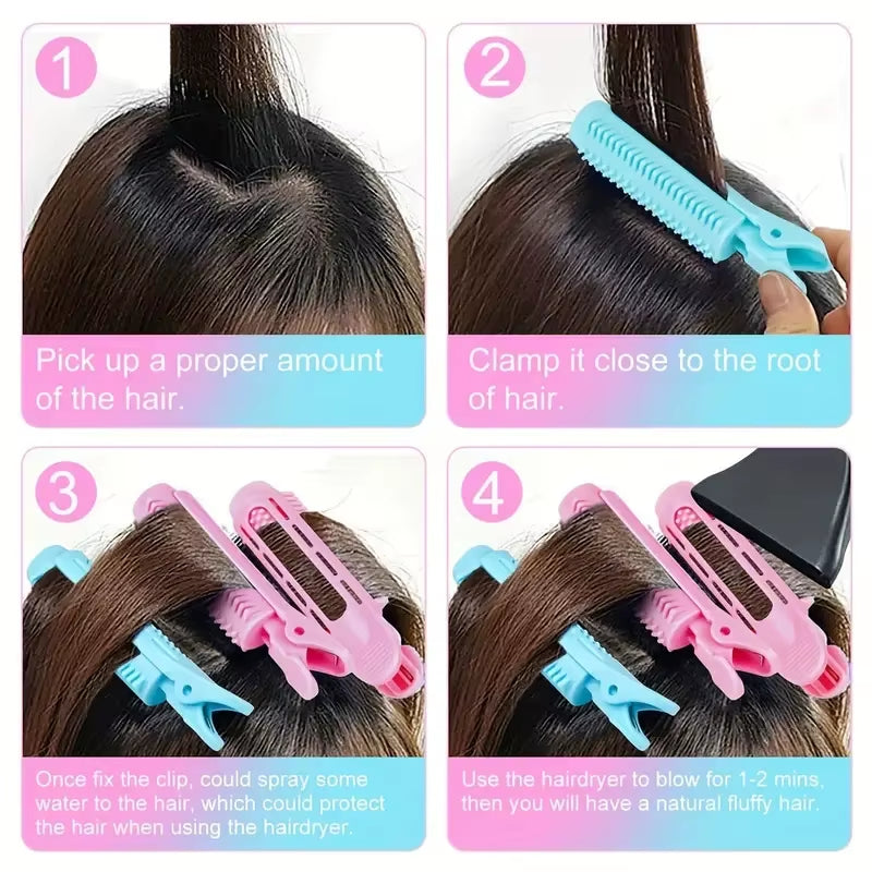 Hair Root Volumizing Clips - 8-Piece Bangs Styling Clip Set – image 4