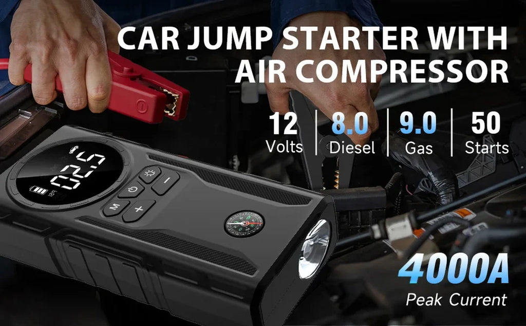 Jump Starter with Air Compressor 4000A 150PSI Portable – image 7