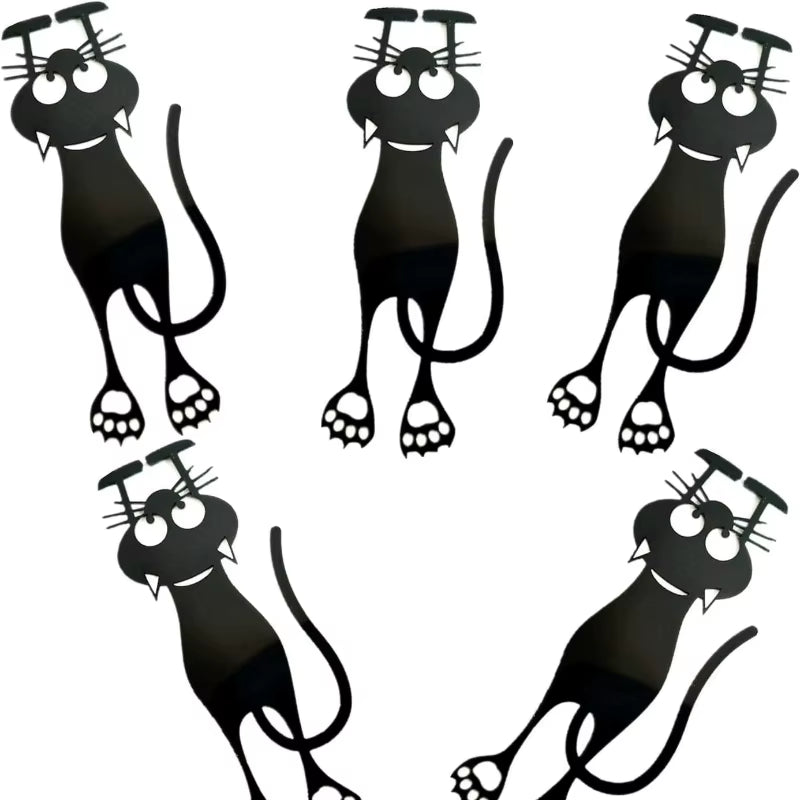Black Cat Acrylic Bookmark - Hollow Kitten Page Marker – image 5