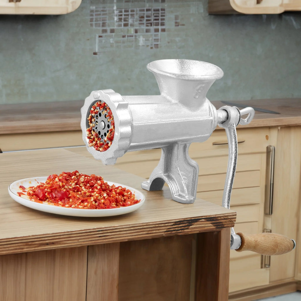 Manual Meat Grinder, Cast Iron Hand Mincer & Sausage Maker with Clamp – image 5