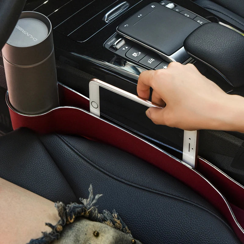 Car Seat Gap Filler 2-Pack with Cup and Phone Holder – image 3