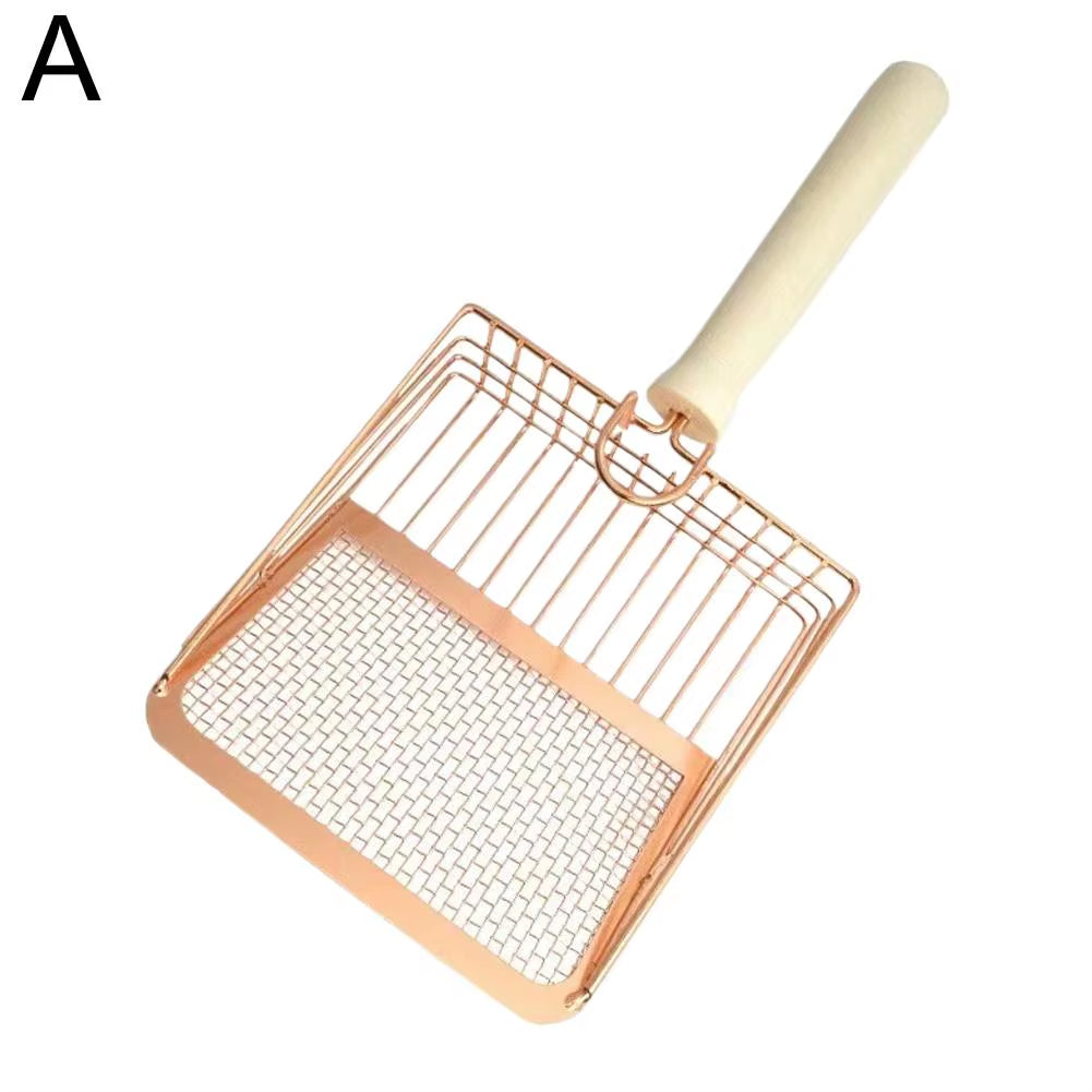 Stainless Steel Cat Litter Scoop - Long Handle Metal Sifter – image 8
