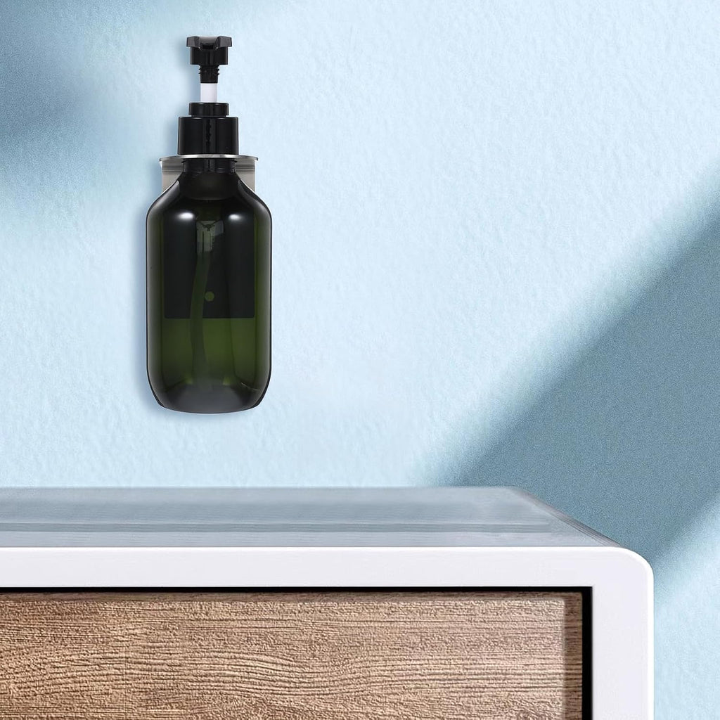 Wall Mount Soap Dispenser - Stainless Steel Shelf with Bottle – image 3