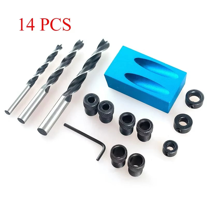 Pocket Hole Jig, 15-Degree Angled Drill Guide for Woodworking – image 8