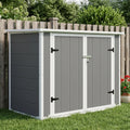 Outdoor Storage Shed Horizontal with Ramp and Lockable Lid, 33 cu ft