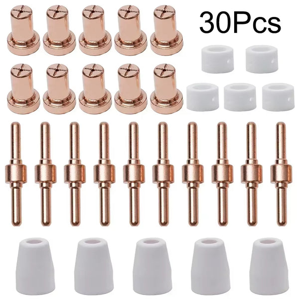 Welding Plasma Cutter Consumables Kit 30 Pc for PT-31 CUT-40 Torches