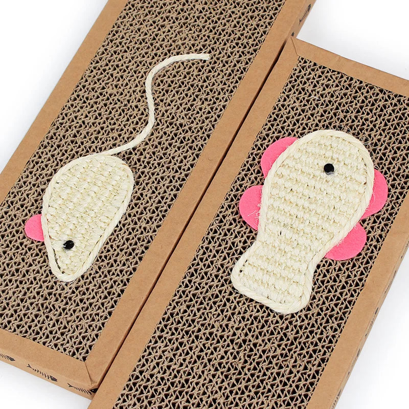 Cat Scratching Board - Corrugated Cardboard Scratch Pad 37x12cm – image 3
