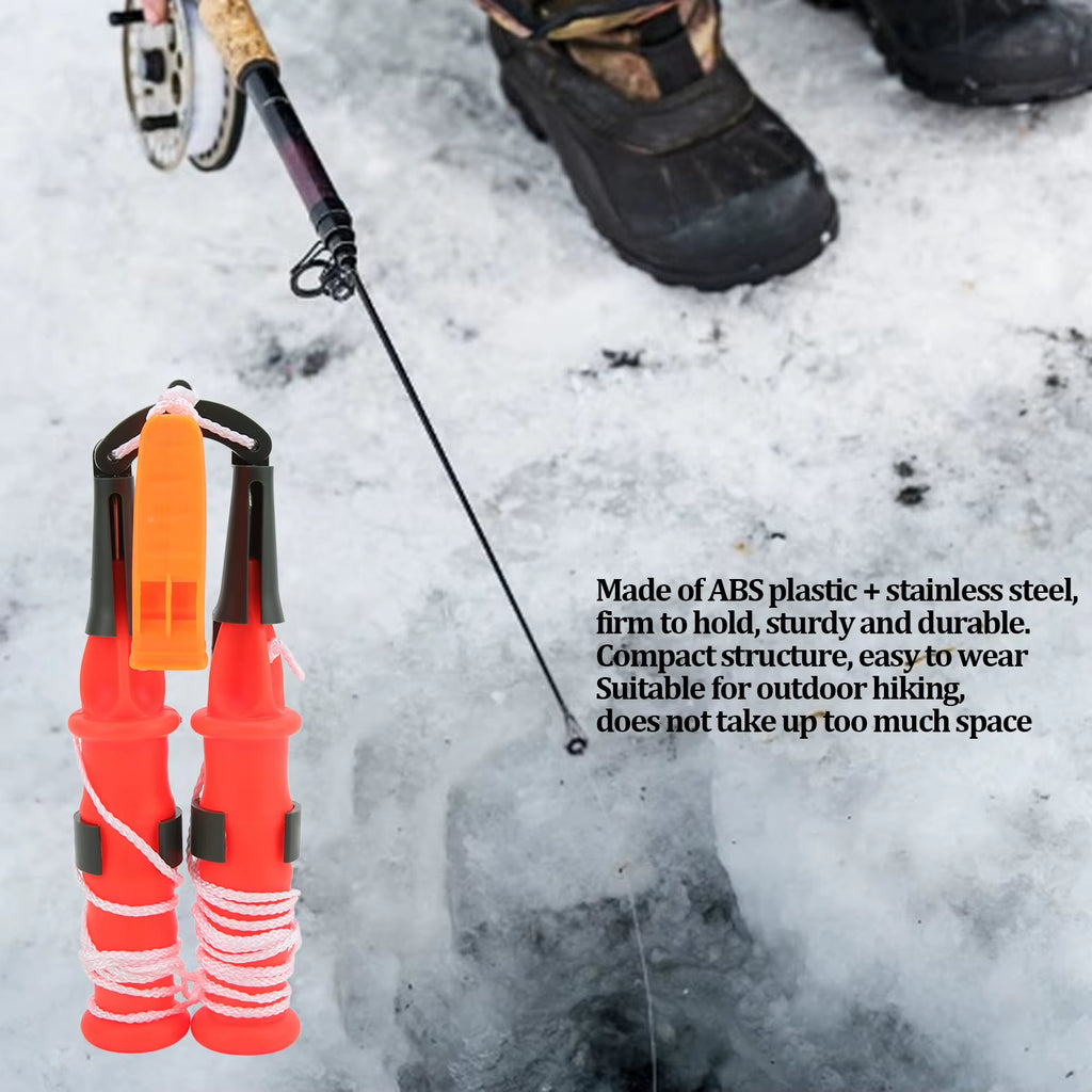 Ice Fishing Picks with Whistle - Ice Safety Picks with Cord, 1 Pair – image 7