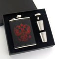 8 oz Stainless Steel Hip Flask Gift Set with Funnel and 2 Cups