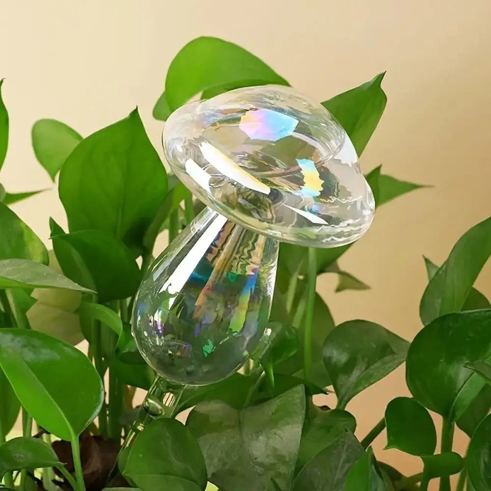Plant Watering Globe, Glass Mushroom Self-Watering Bulb – image 6