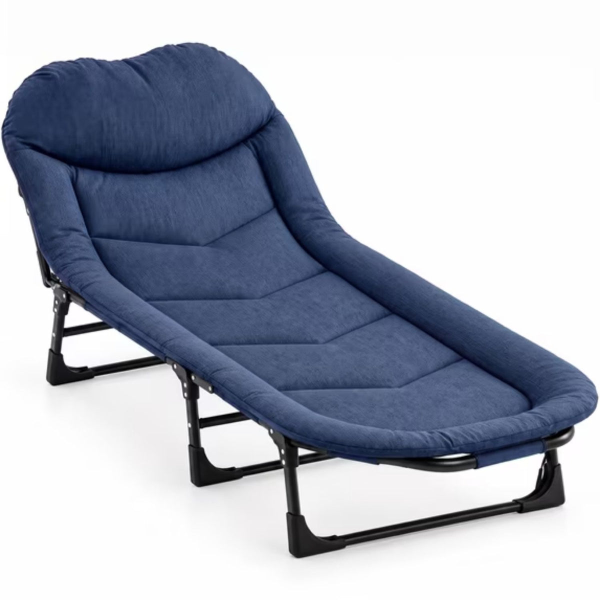 Folding Camping Cot Recliner 3-in-1 Heavy Duty Portable Bed – image 2