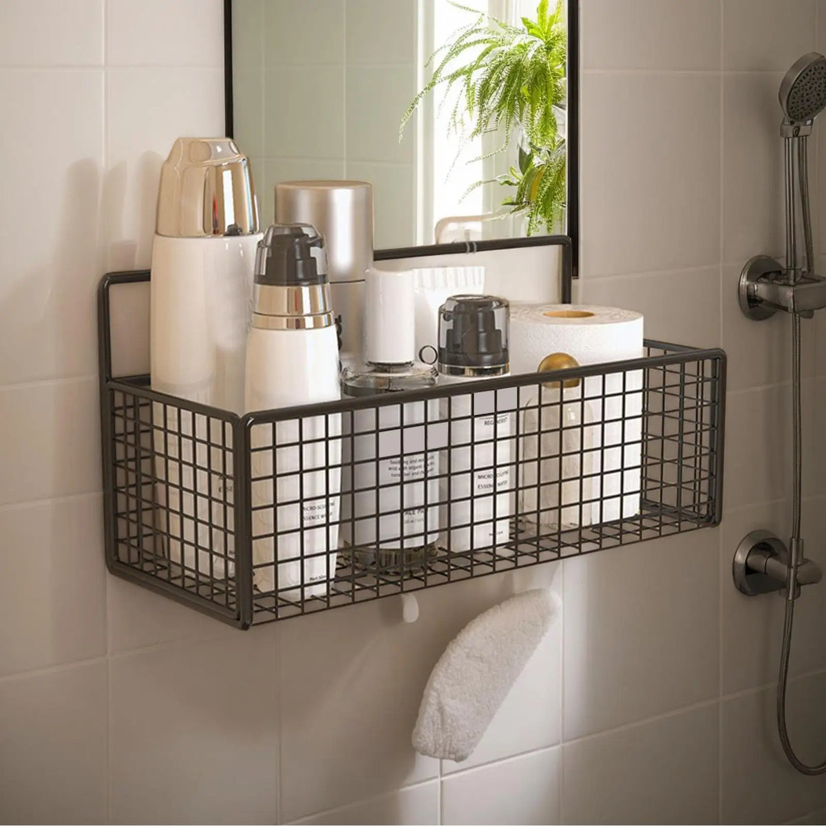 No-Drill Adhesive Shower Caddy Shelf