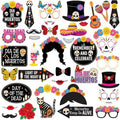 Day of the Dead Photo Booth Props – 35 Piece Halloween Set