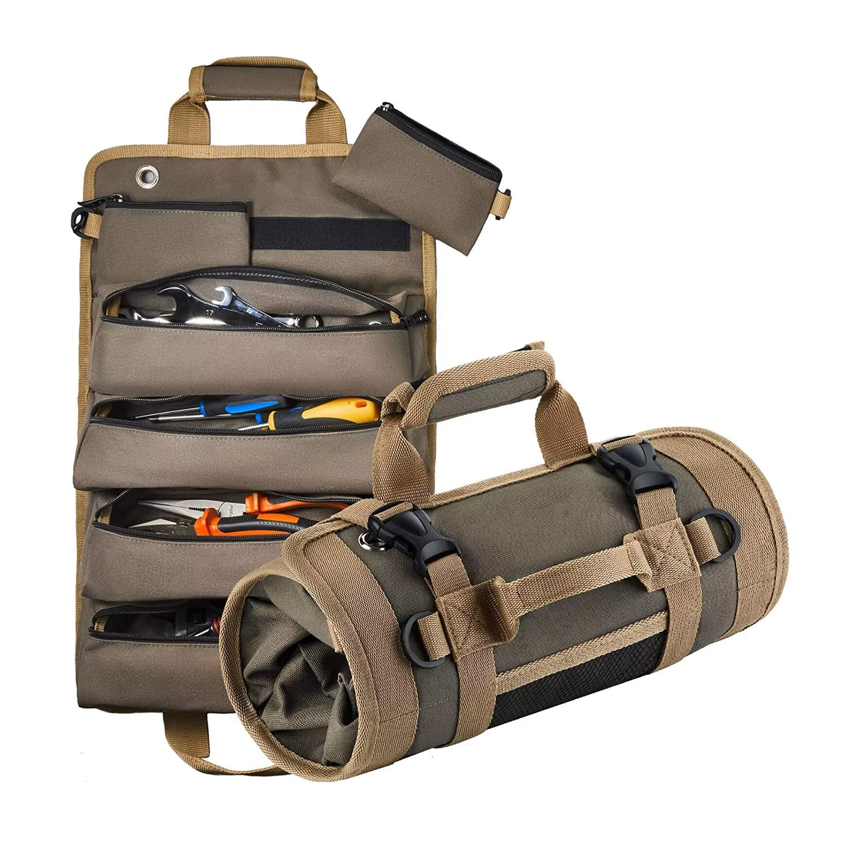 Roll-Up Tool Bag – Multi-Pocket Oxford Cloth Tool Organizer – image 2