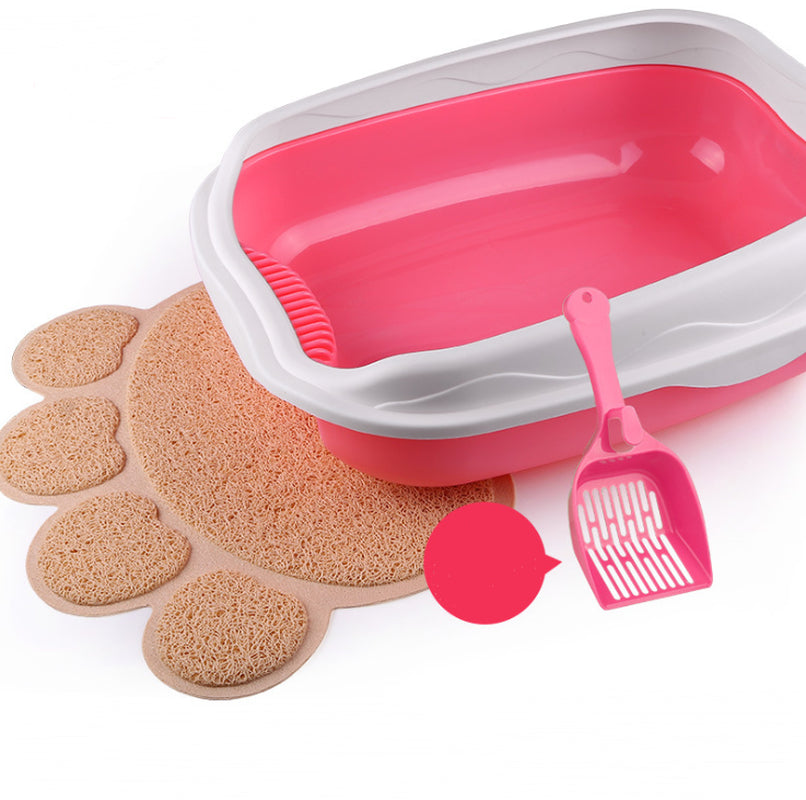 Semi-Enclosed Splash-Proof Cat Litter Box – image 9