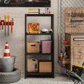 4-Tier Garage Storage Shelf, Tool-Free Plastic Shelving 400 lb