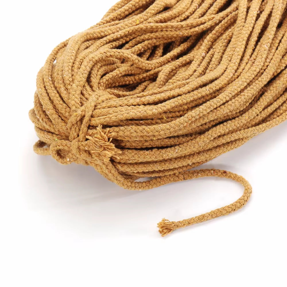 5mm Braided Cotton Macrame Cord, 100m Roll for Wall Hangings – image 4