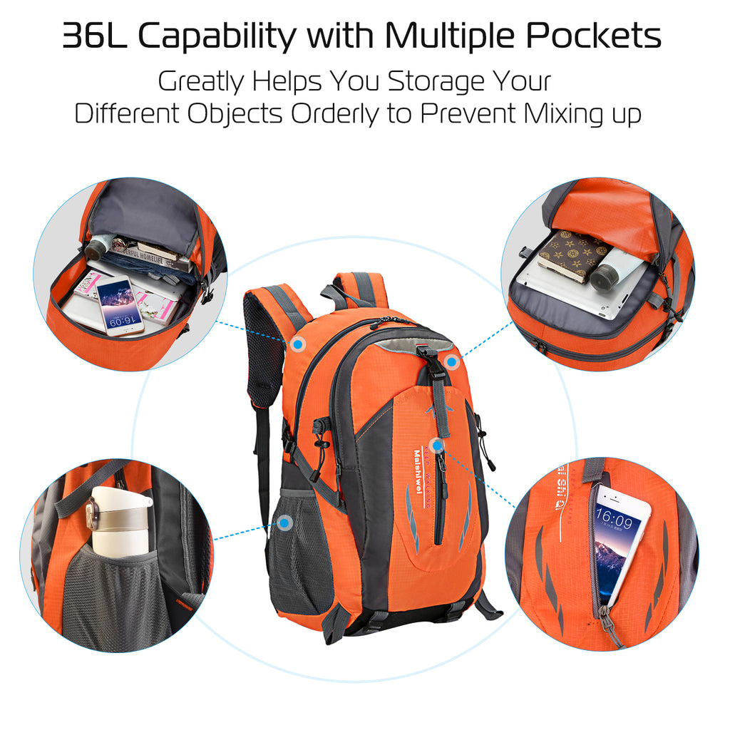 Hiking Daypack 36L – Waterproof Outdoor Travel Backpack – image 12