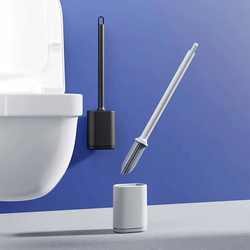 Silicone Toilet Brush with Wall Holder – image 2