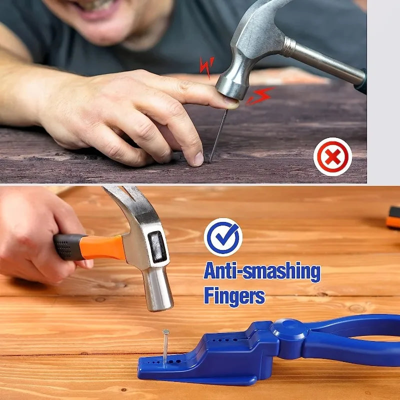Nail Holder Finger Guard Clamp - Safe Hammering Positioning Tool – image 6