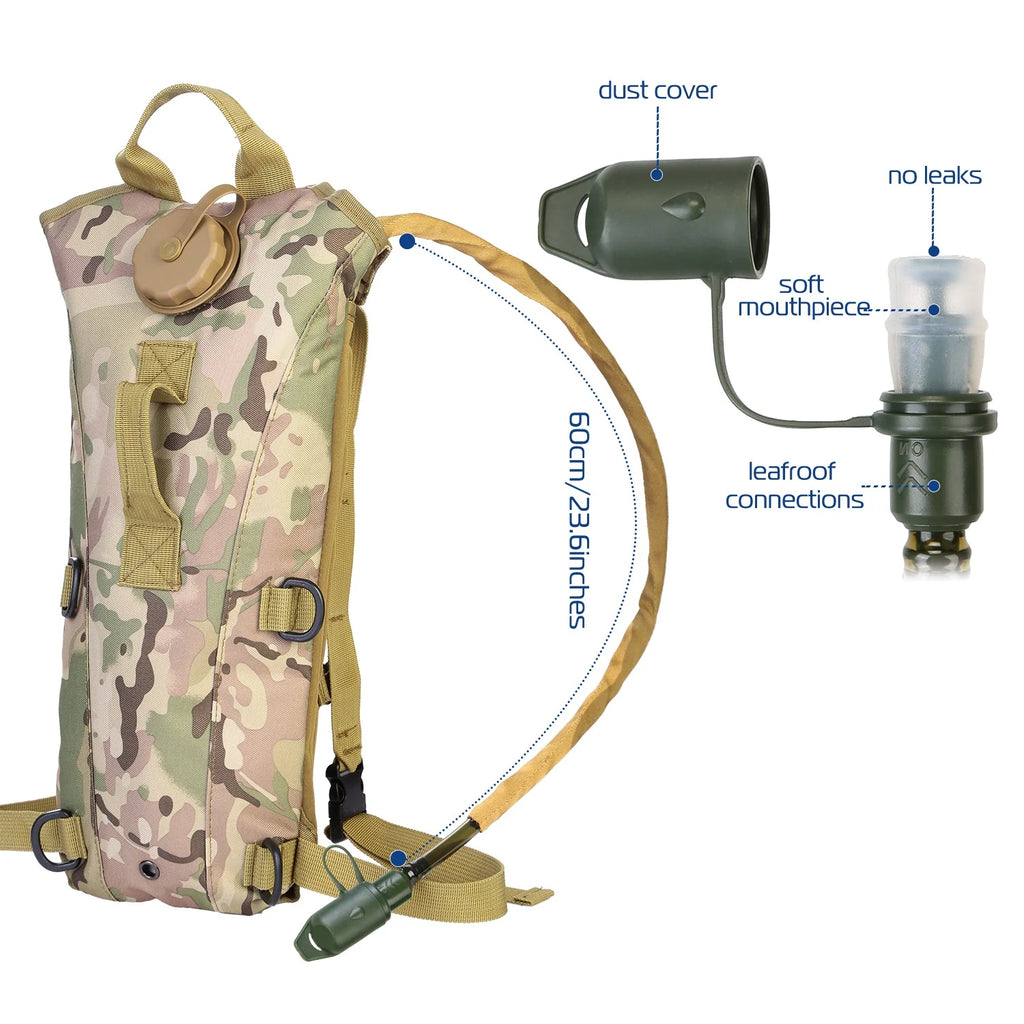 Hydration Pack 3L, Cycling Water Backpack with Bladder – image 6