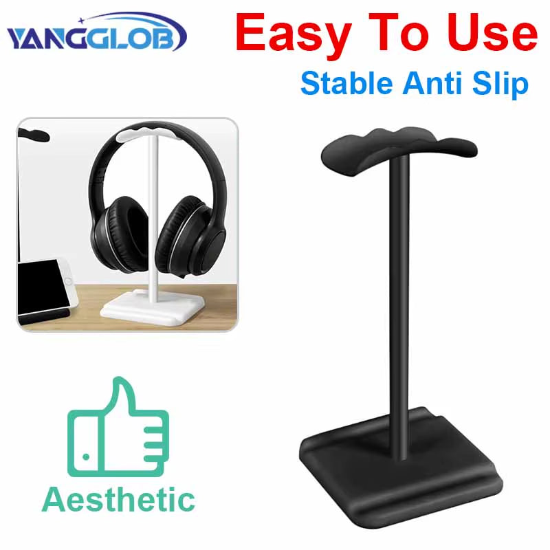 Headphone Stand, Aluminum Headset Holder with Anti-Skid Base – image 2