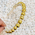 Satin Headband – Beaded Wrapped Hair Band – image 7