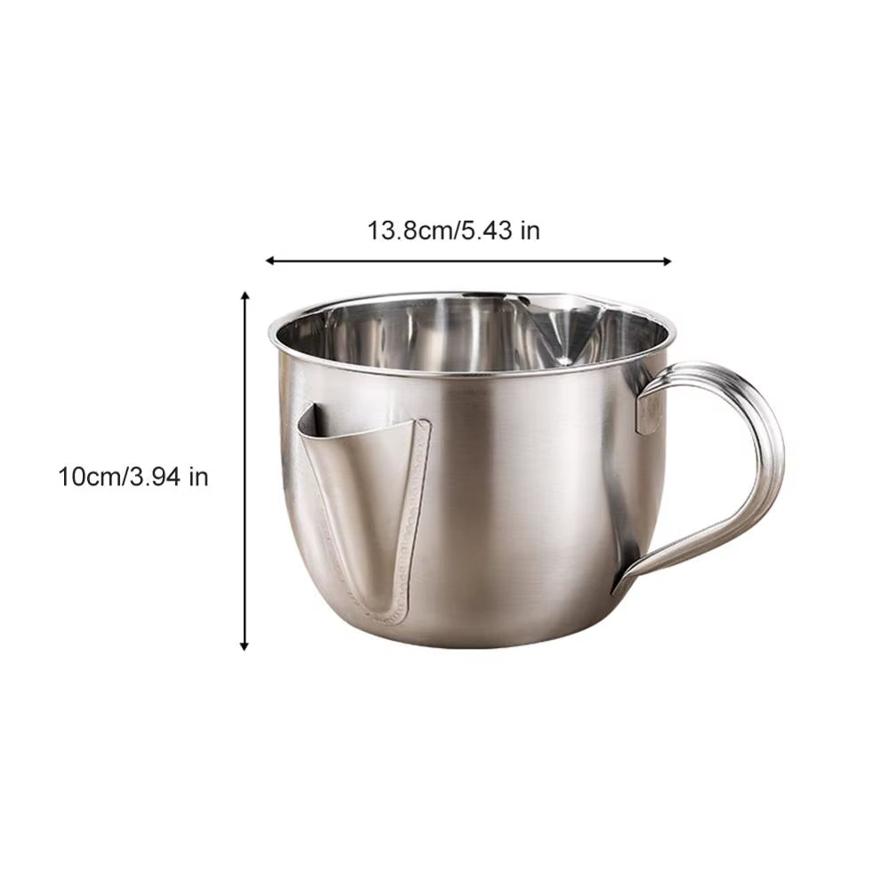 Gravy Fat Separator – 1000 ml Stainless Steel Soup Strainer Cup – image 5
