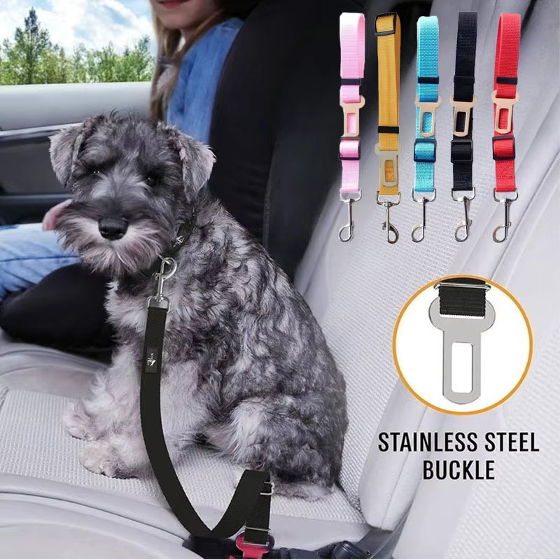 Adjustable Pet Car Seat Belt Safety Lead