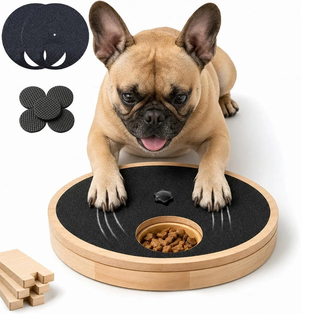Dog Nail Scratch Board with Treat Box – Adjustable Tension