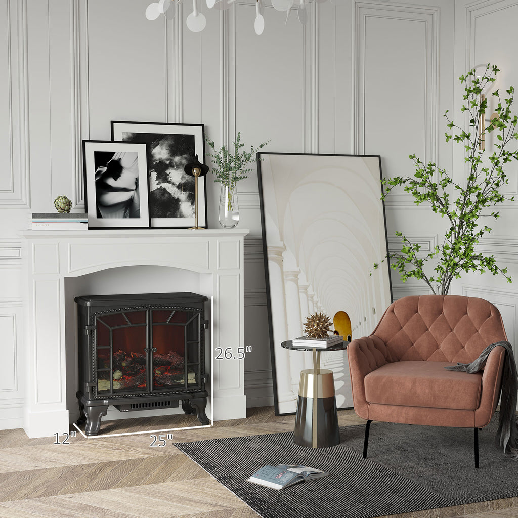 White Faux Fireplace Mantel Surround, 45 Inch – image 2