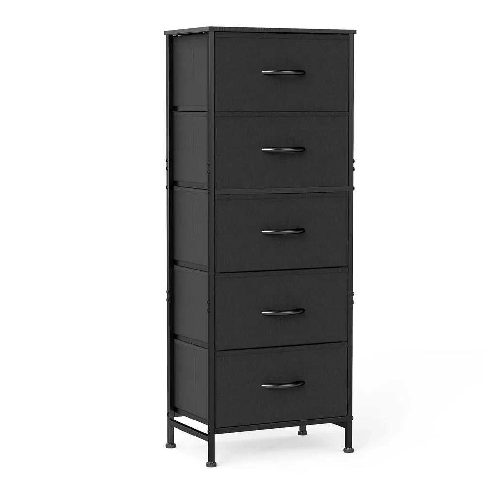 Fabric Dresser 5-Drawer 48 Inch, Bedroom Closet Storage Tower