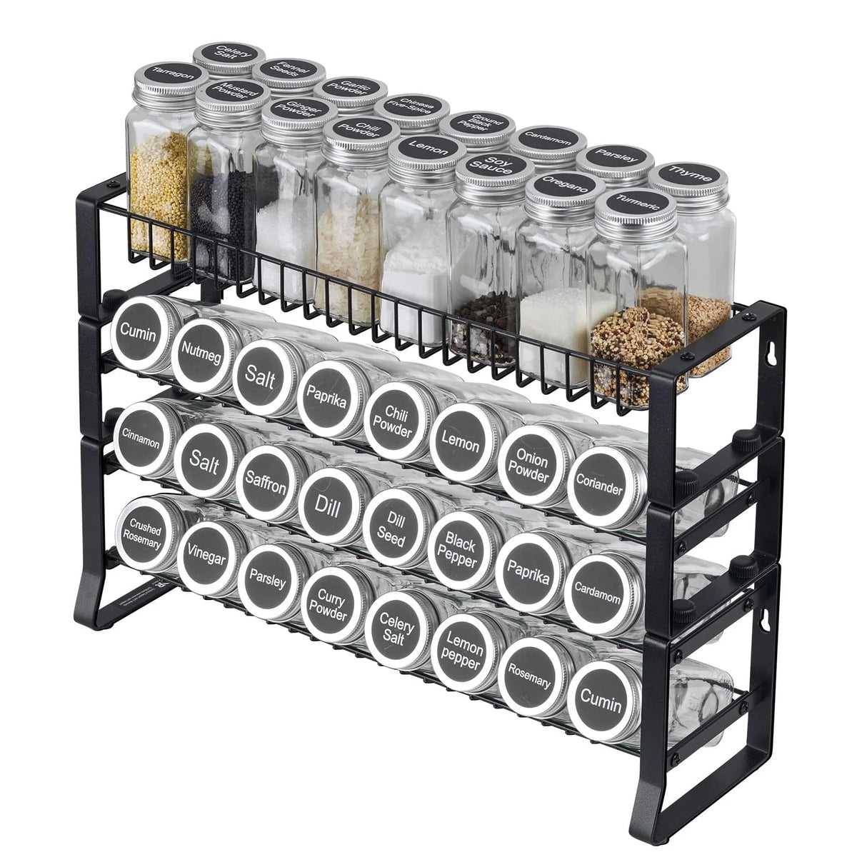 Pull-Out Spice Rack Organizer for Cabinet, 18x11 Inch – image 6