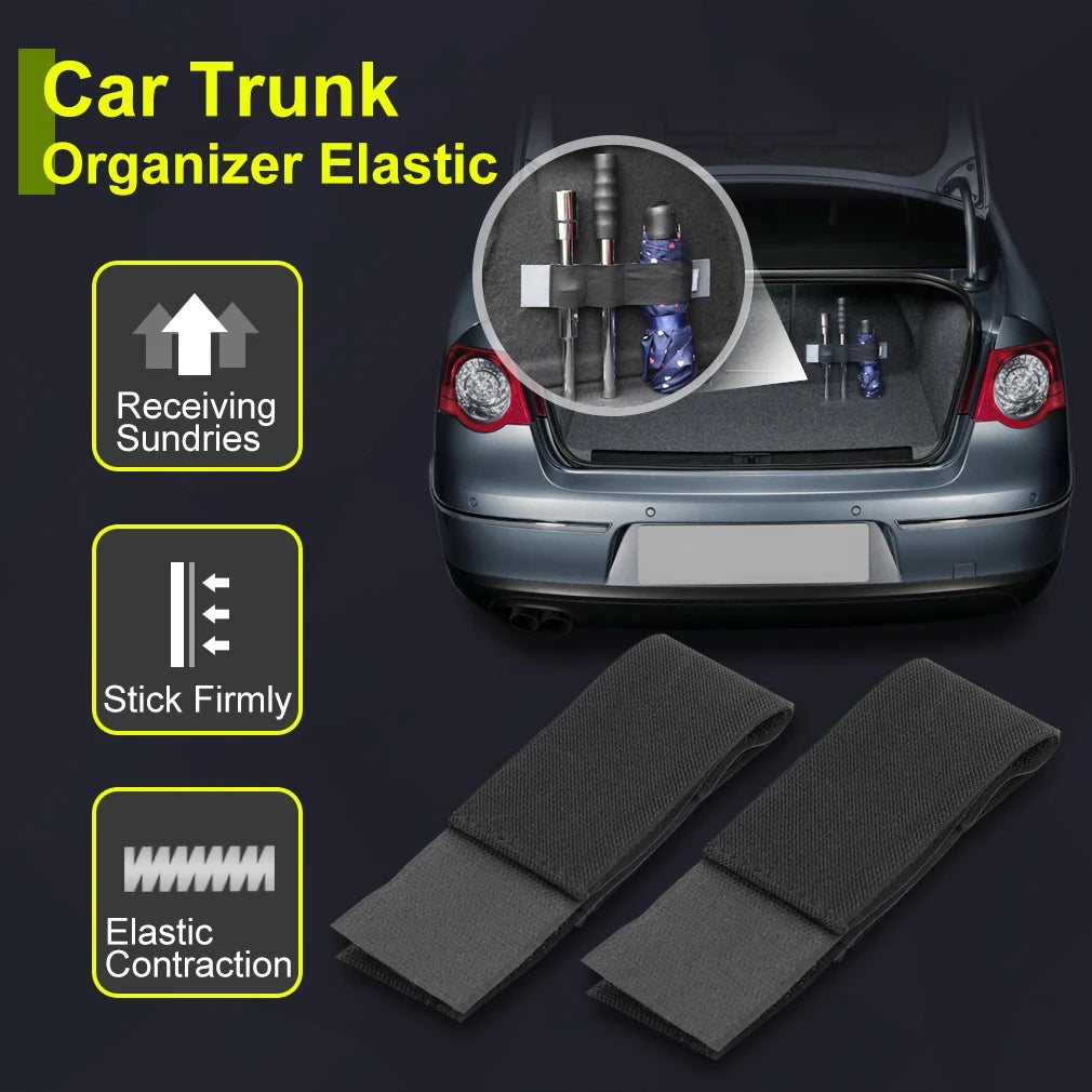 Trunk Organizer Strap, Elastic Hook-and-Loop Cargo Holder – image 3