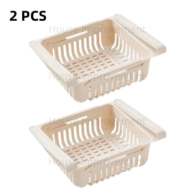 Adjustable Fridge Organizer Shelf – Expandable Storage Rack – image 8