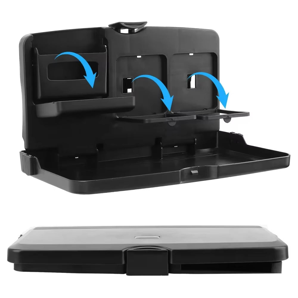 Car Back Seat Tray – Folding Table with Cup and Phone Holder – image 5